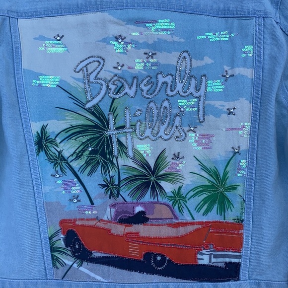 New Guess Women's Beverly Hills Denim Jacket SZ S - Picture 1 of 8